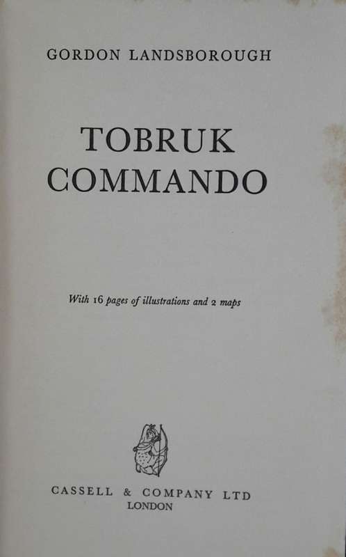 Tobruk Commando - Gordon Landsborough