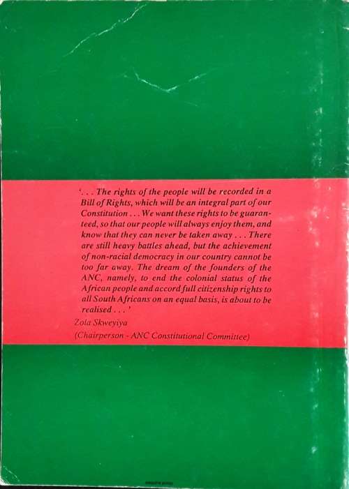 A Bill of Rights for A New South Africa