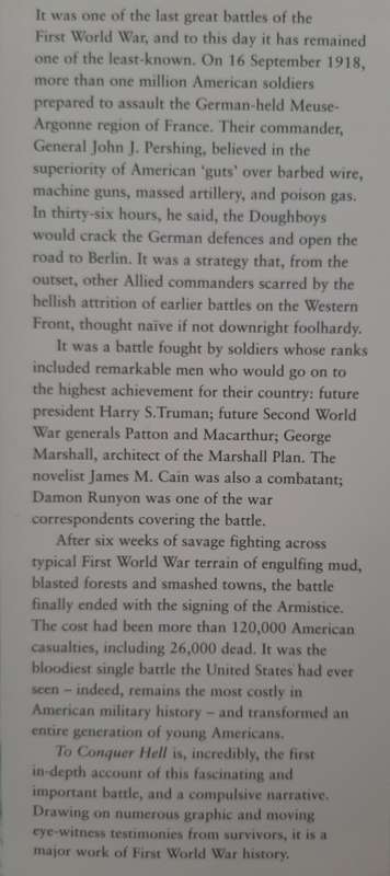 To Conquer Hell: The Battle of Meuse-Argonne, 1918 By Edward G. Lengel