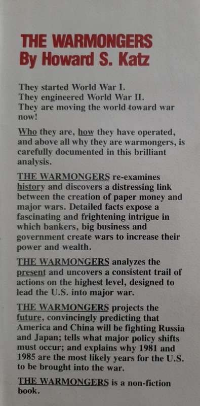 The Warmongers: Their move to strat WW III & how to stop them By Howard S. Katz