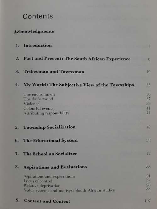 Soweto`s Children: The Development of Attitudes By Beryl A. Geber & Stanton P. Newman