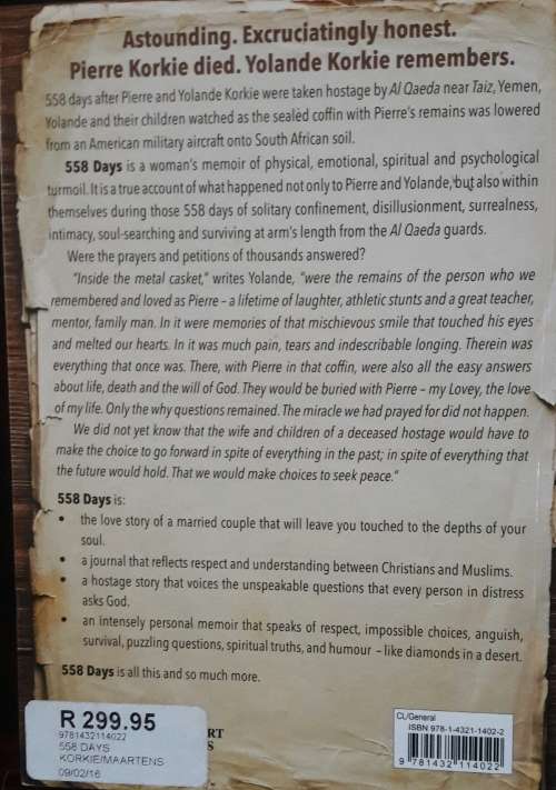 558 Days ..a true story - Yolande Korkie