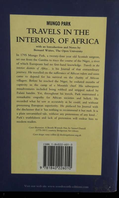Travels In The Interior Of Africa - Mungo Africa
