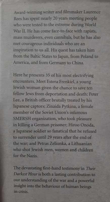 Their Darkest Hour By Laurence Rees