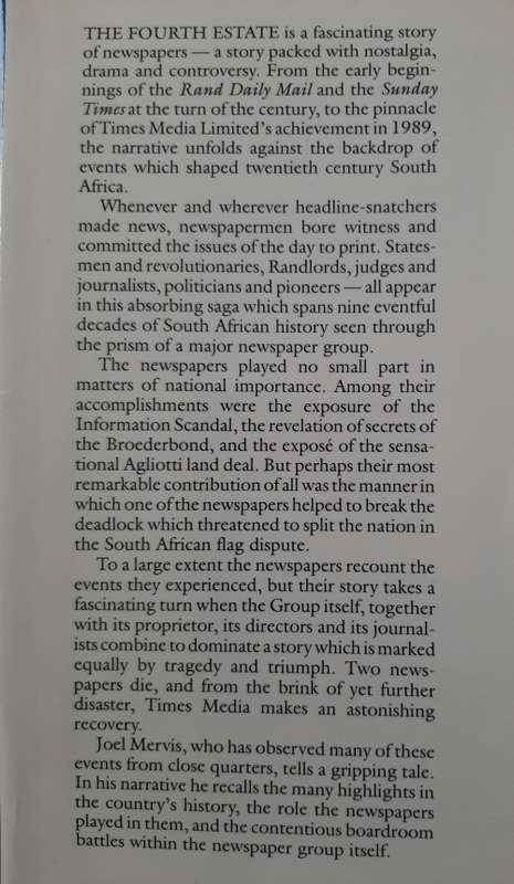 The Fourth Estate: A Newspaper Story By Joel Mervis