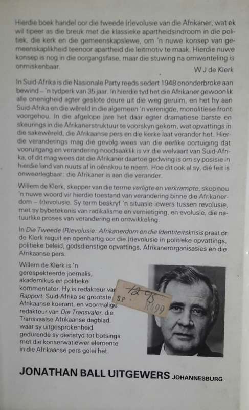 Die Tweede (R)evolusie - Willem de Klerk