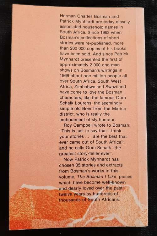 The Bosman I like: A Personal Selection By Patrick Mynhardt