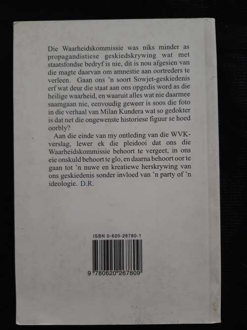 Om Die Waarheidskommissie te Vergeet: Opstel By Dan Roodt