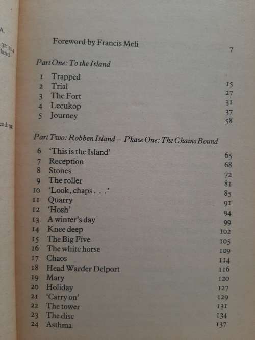 Island In Chains:10 Years on Robben Island by Prisoner 885/63 as tld by Indres Naidoo to Albie Sachs
