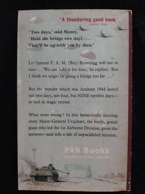 Arnhem By Major-General R.E. Urquhart C.B. D.S.O.