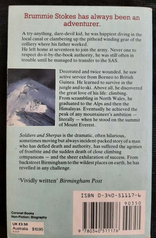 Soldiers & Sherpas: A Taste for Adventure By Brummie Stokes