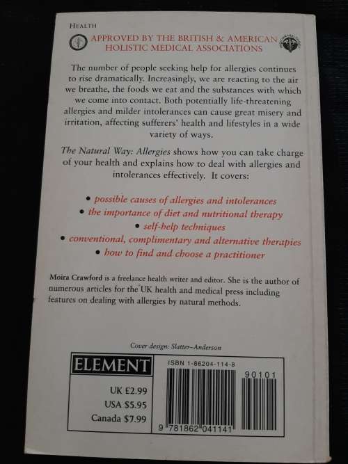 Allergies: The Natural Way Series By Moira Crawford