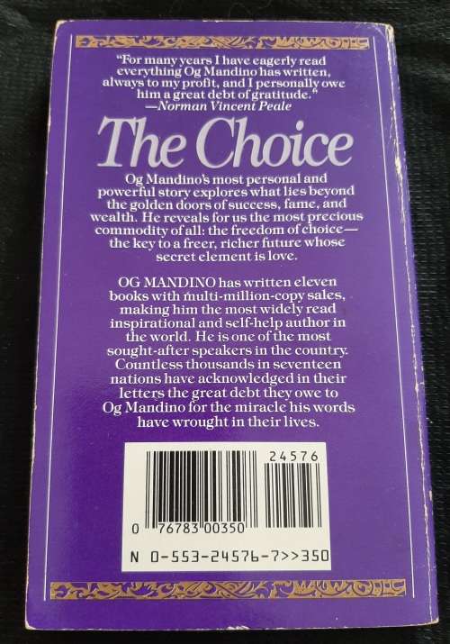 The Choice By OG Mandino