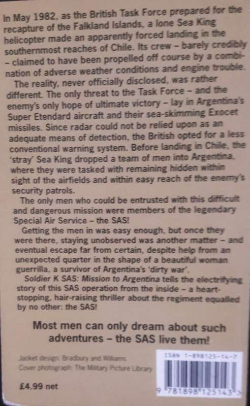 Soldier K - SAS - Mission To Argentina