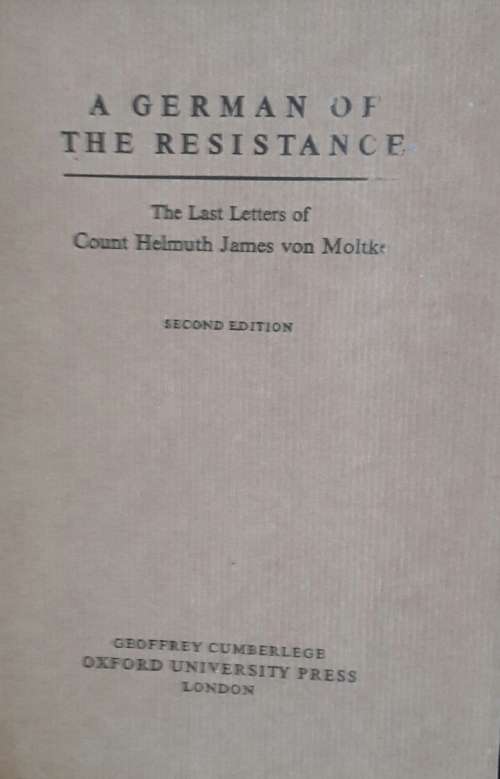 A German Of The Resistance - Geoffrey Cumberlege