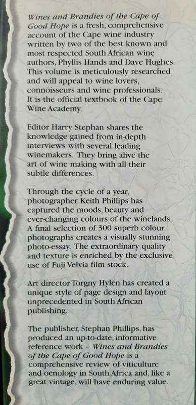 Wines & Brandies of the Cape of Good Hope By Phyllis Hands & Dave Hughes