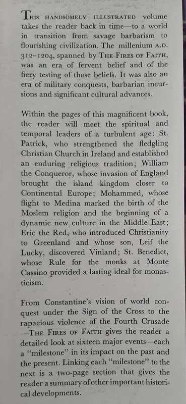 Milestones of History: The Fires of Faith By Friederich Heer (Editior)