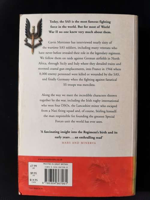 Stirling`s Men: The Inside History of the SAS in W.W.II By Gavin Morttimer