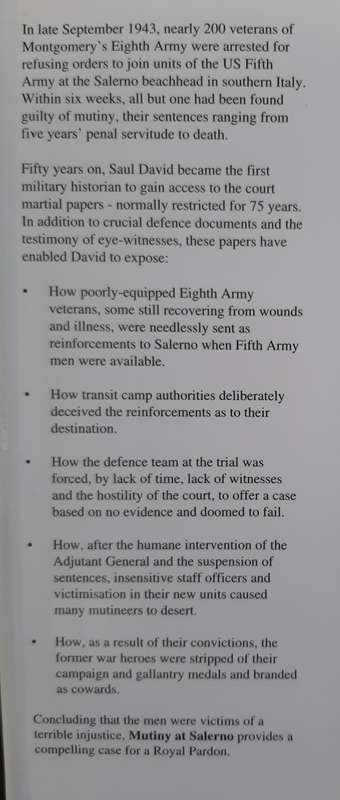 Mutiny at Salerno: An Injustice Exposed By Saul David