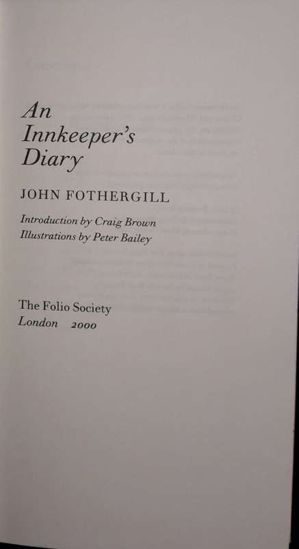 An Innkeeper`s Diary - John Fothergill