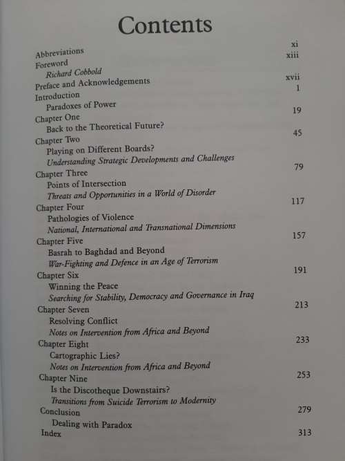 The Security Intersection: The Paradox of Power in an Age of Terror By Greg Mills