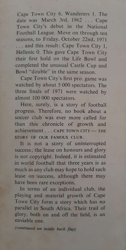 Cape Town City: The Story of Our Famous Club By Eric Litchfield