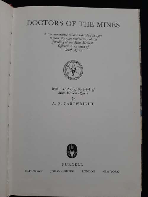 Doctors of the Mines By A.P. Cartwright