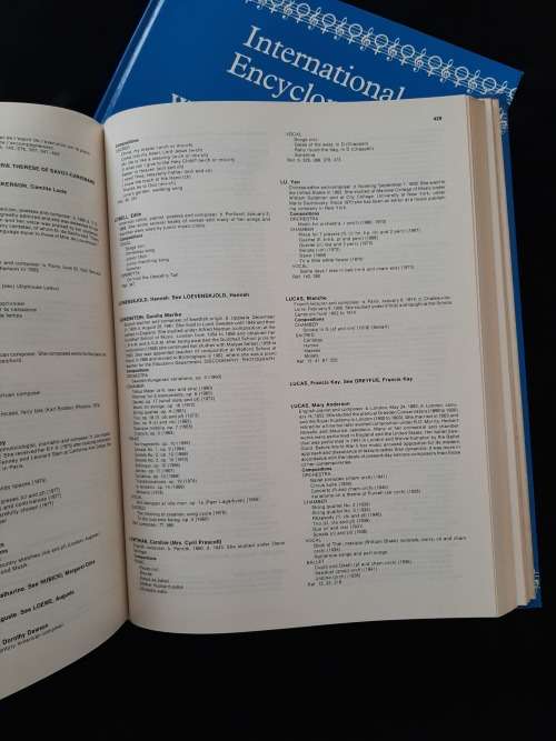 International Encyclopedia of Women Composers(2 Volumes) By Aaron I. Cohen
