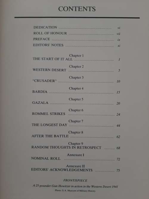 6th Battery: A Saga of Gunners in the Western Desert 12/8/1941-13/6/1942 By JH Newman & AG Vosloo