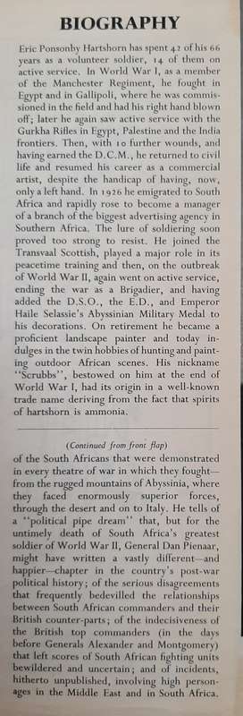 Avenge Tobruk By Brigadier E.P. Hartshorn D.S.O., D.C.M., E.D.