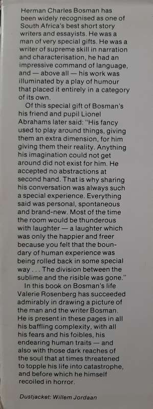 Sunflower to the Sun: The Life of Herman Charles Bosman By Valerie Rosenberg