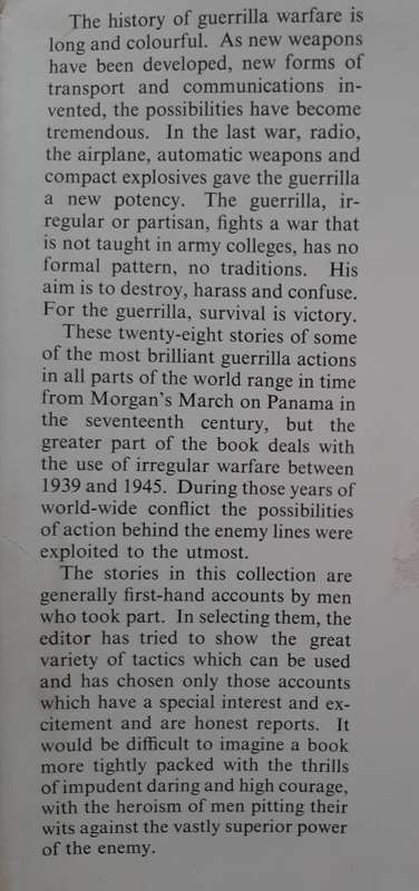 Behind The Lines: 28 Stories of Irregular Warfare Edited & with Commentaries by Irwin R. Blacker
