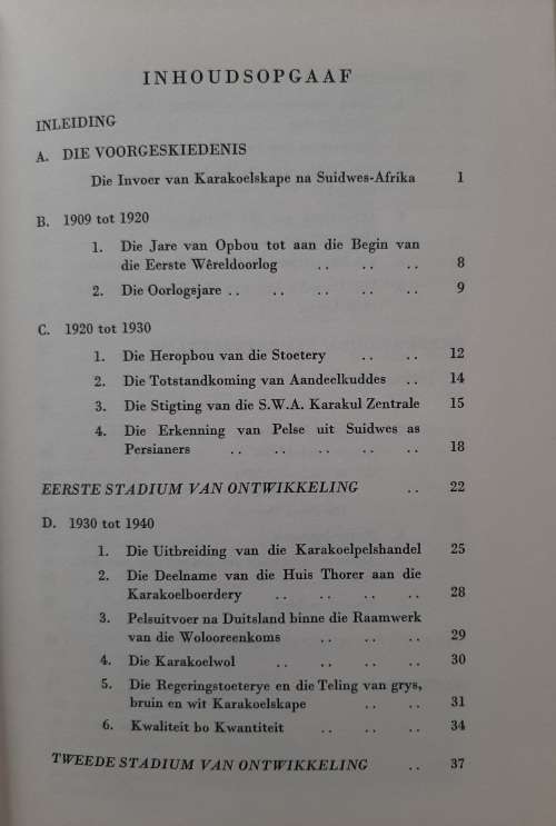Die Karakoelteelt in Suidwes-Afrika & die Huis:Thorer By Karl Walter Spitzner & Dr. Heinrich Sch...