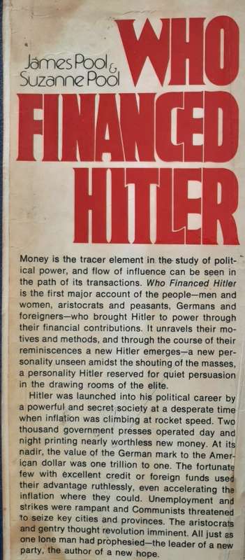 Who Financed Hitler By James Pool & Suzanne Pool