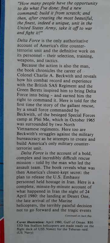 Delta Force By Col. Charlie A. Beckwith USA (Ret.) & Donald Knox
