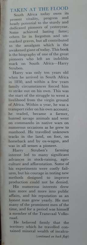 Taken at the Flood:The Story of Harry Struben By Roy Struben