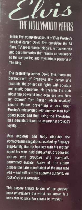 Elvis: The Hollywood Years By David Bret