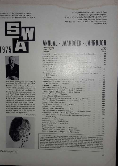 South West Africa Annual 1975