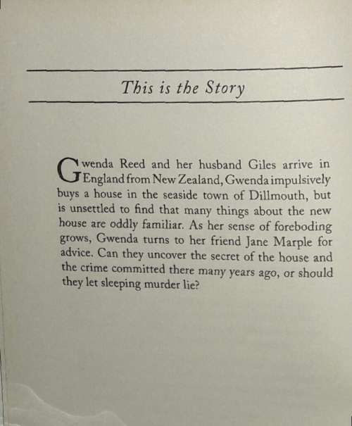 Sleeping Murder - Agatha Christie