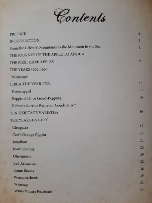 Apples in the Early Days at the Cape By Buks Nel & Henk Griessel