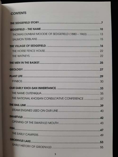 The Sedgefield Saga By Louis Bischoff