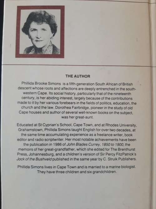 A Concise Guide to Cape Dutch Houses By Phillida Brooke Simon
