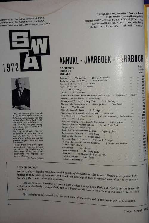 South West Africa Annual 1972