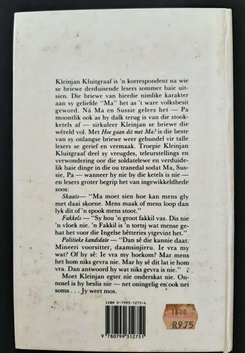 Hoe Gaan Dit Met Ma? by Johan van Pletzen