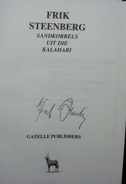 Sandkorrels Uit Die Kalahari - Frik Steenberg