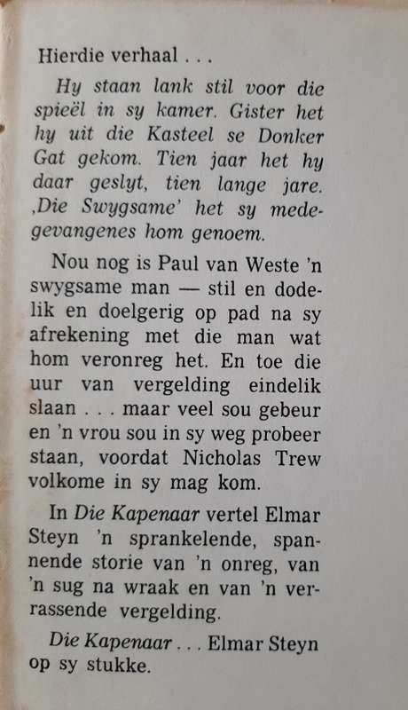 Die Kapenaar by Elmar Steyn
