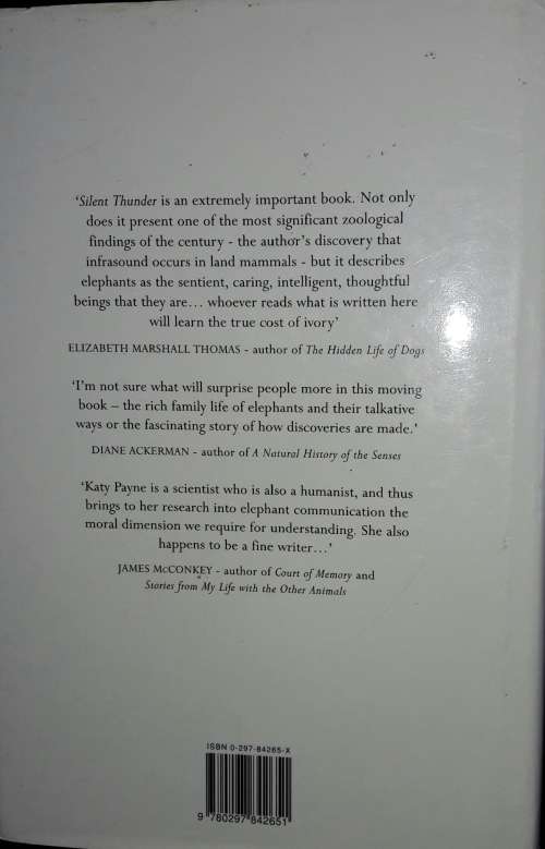 Silent Thunder - The Hidden Voice Of Elephants - Katy Payne