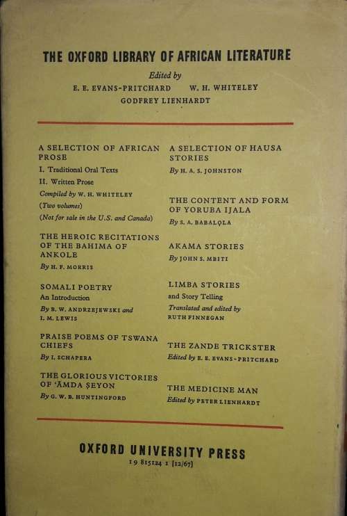 Izibongo - Zulu Praise Poems  - Edited by Trevor Cope