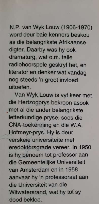 Die mooiste van Van Wyk Louw by Peter Louw