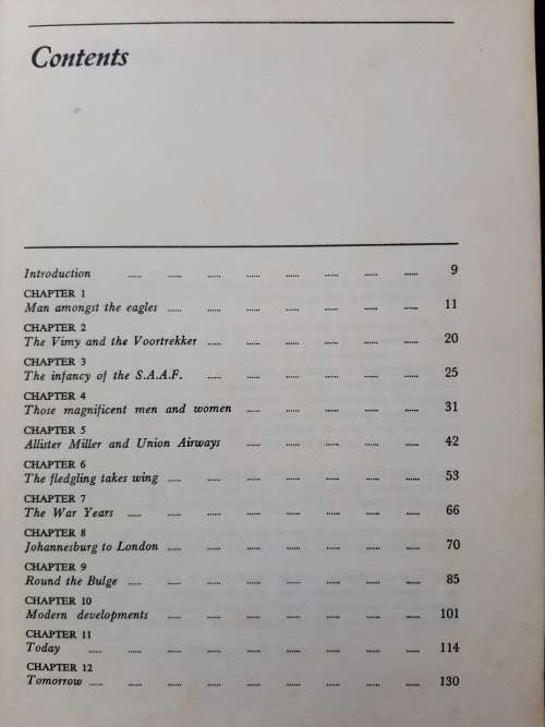 50 Years of Flight Compiled & Edited by The Public Relations Division, South African Airways